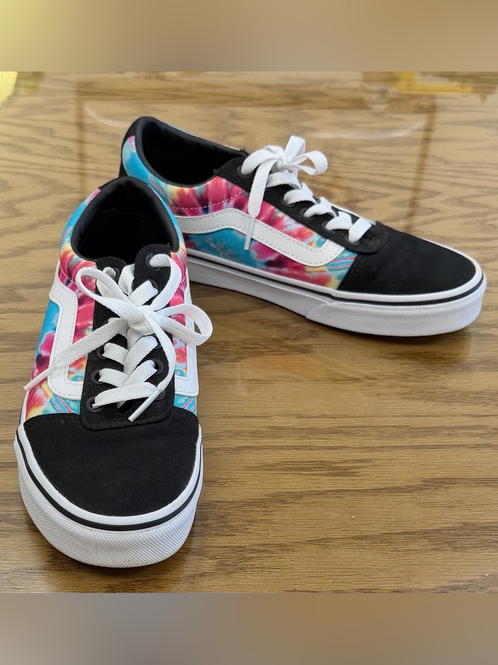 Vans Old Skool Ward Tie Dye Canvas Low Top Sneakers Women’s Shoes Size 7
